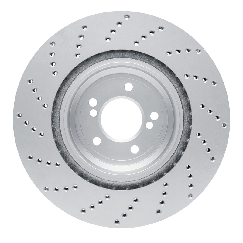 BMW M6 Brake Rotor (1) - Right Rear - R1 Concepts - GeoSPEC Coated Rotor - Drilled - `06-`10
